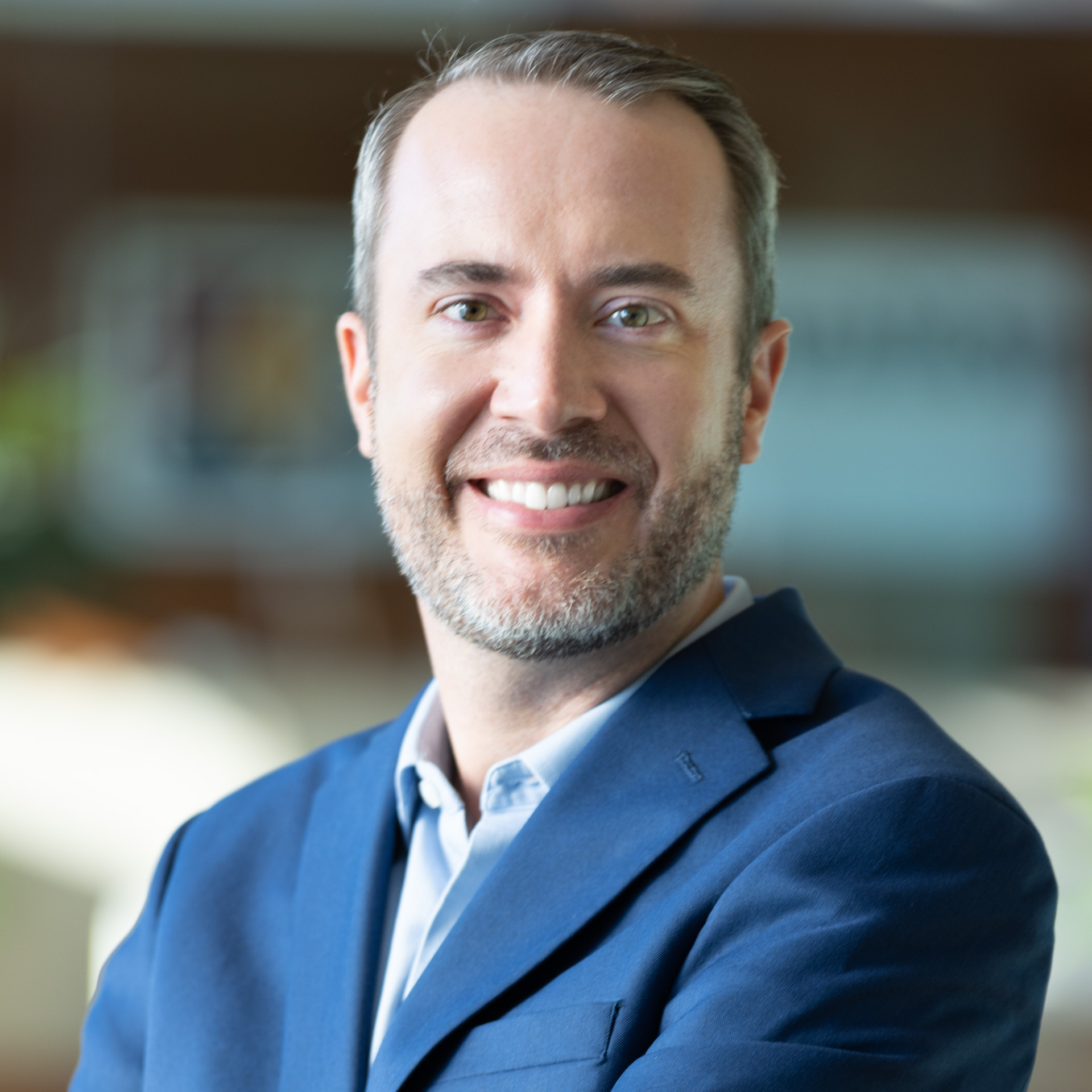 KU Innovation-Headshot-Mike Smithyman A portrait of Mike Smithyman smiling